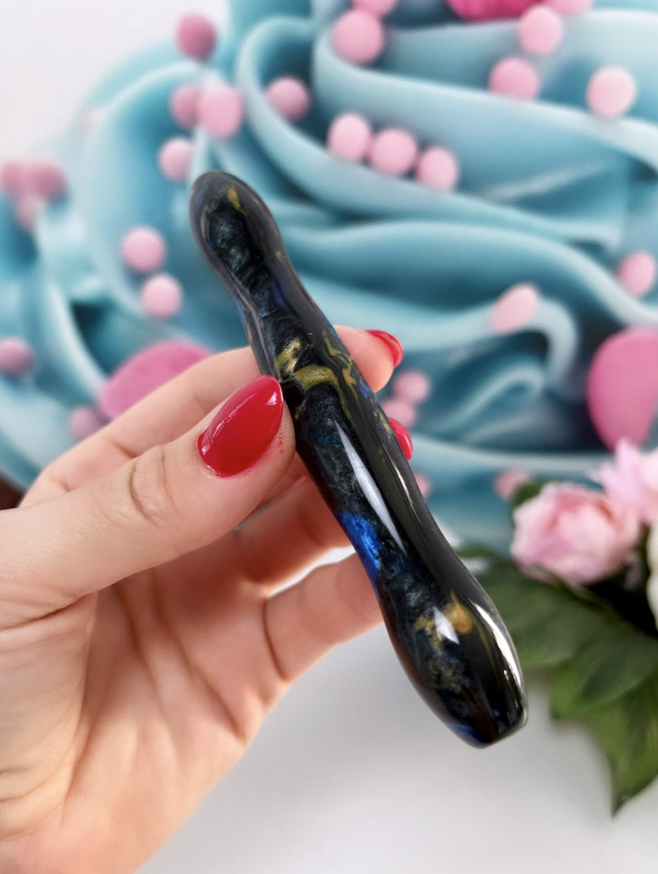 Diamond Painting Ergo Stift "Black" + 6er Set Metallaufsätze
