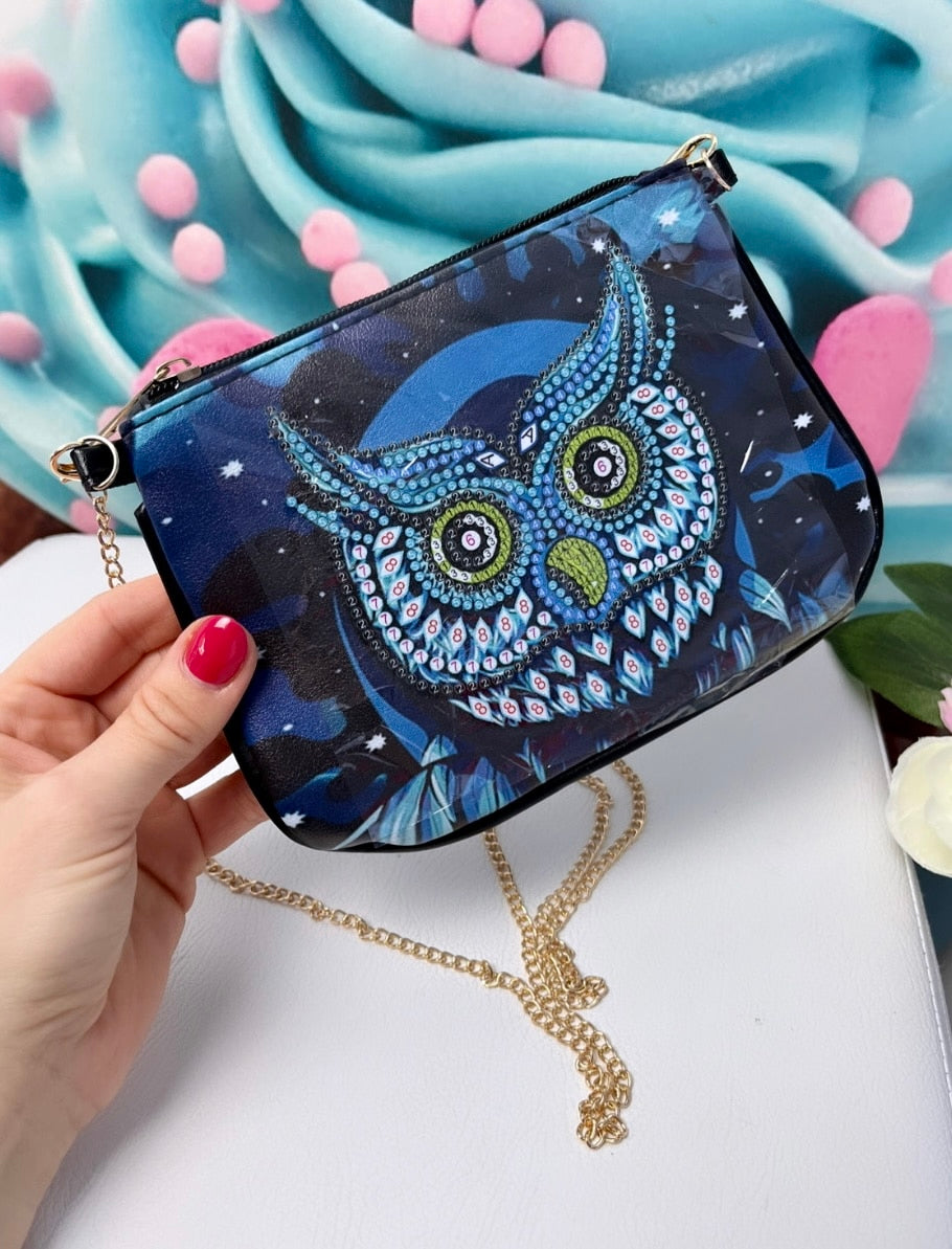 Diamond Painting Bag "Nachteule" Umhängetasche