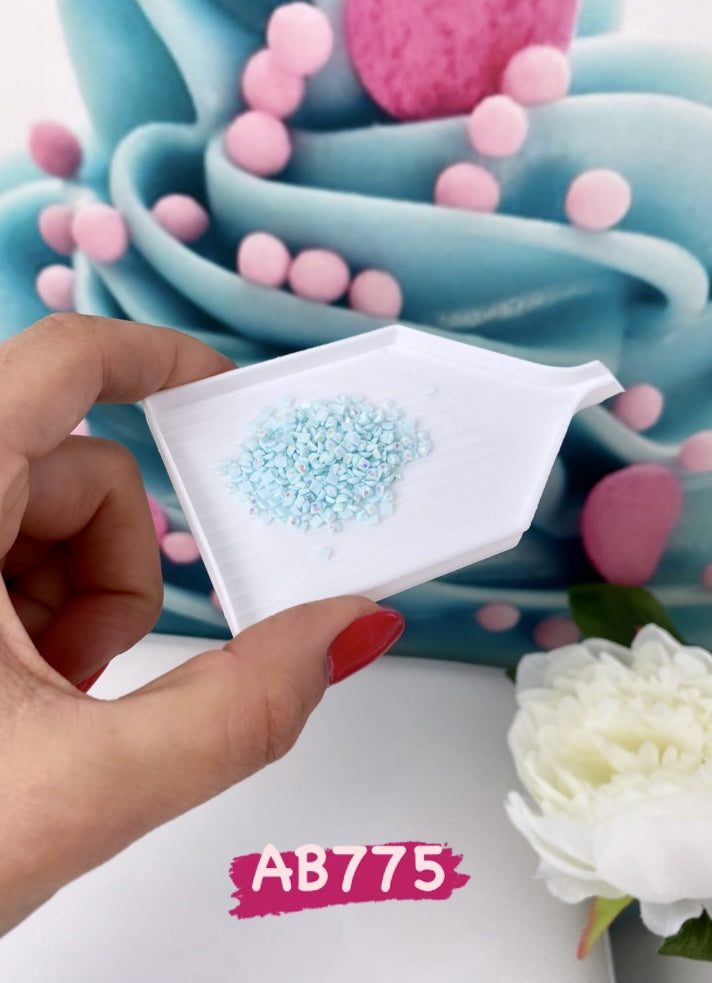 Diamond Painting - eckige AB Steine - 10g (Blautöne)