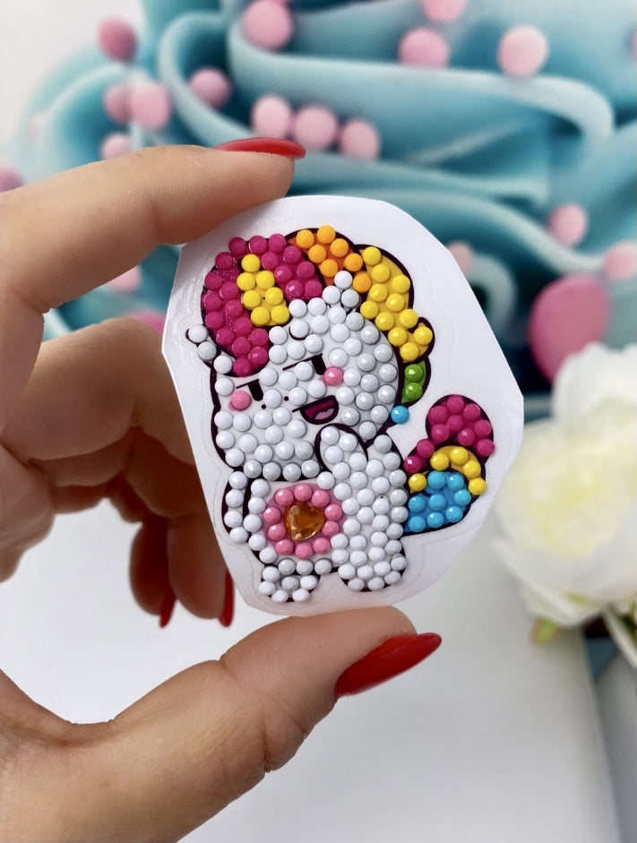 Diamond Painting Sticker Set „Rainbow Unicorn“