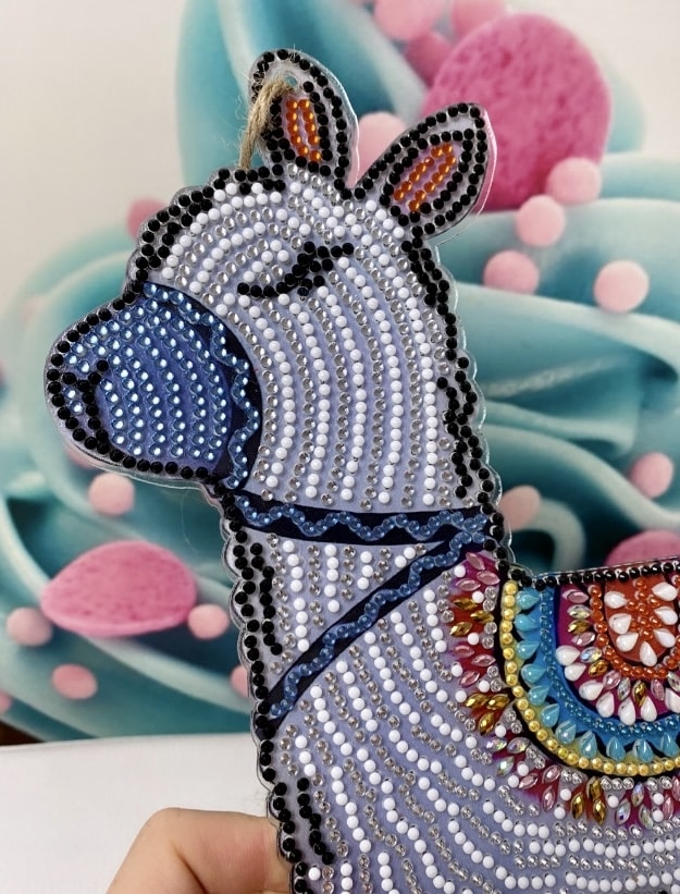 Diamond Painting Anhänger "Lama"
