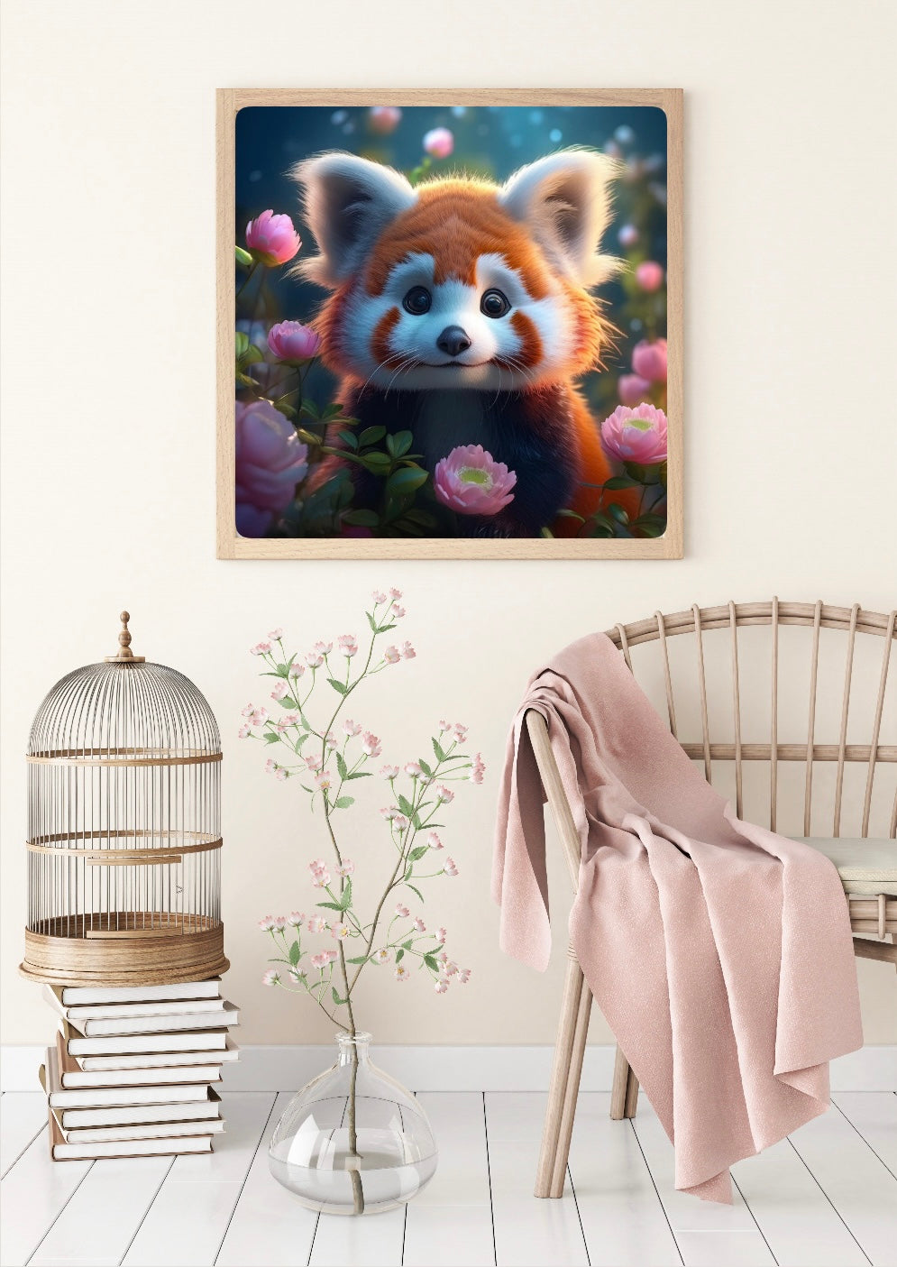 Diamond Painting Bild Roter Panda "Pico" von TiniSchnickschnack 50x50cm (inkl. Feenstaub) TSS-612