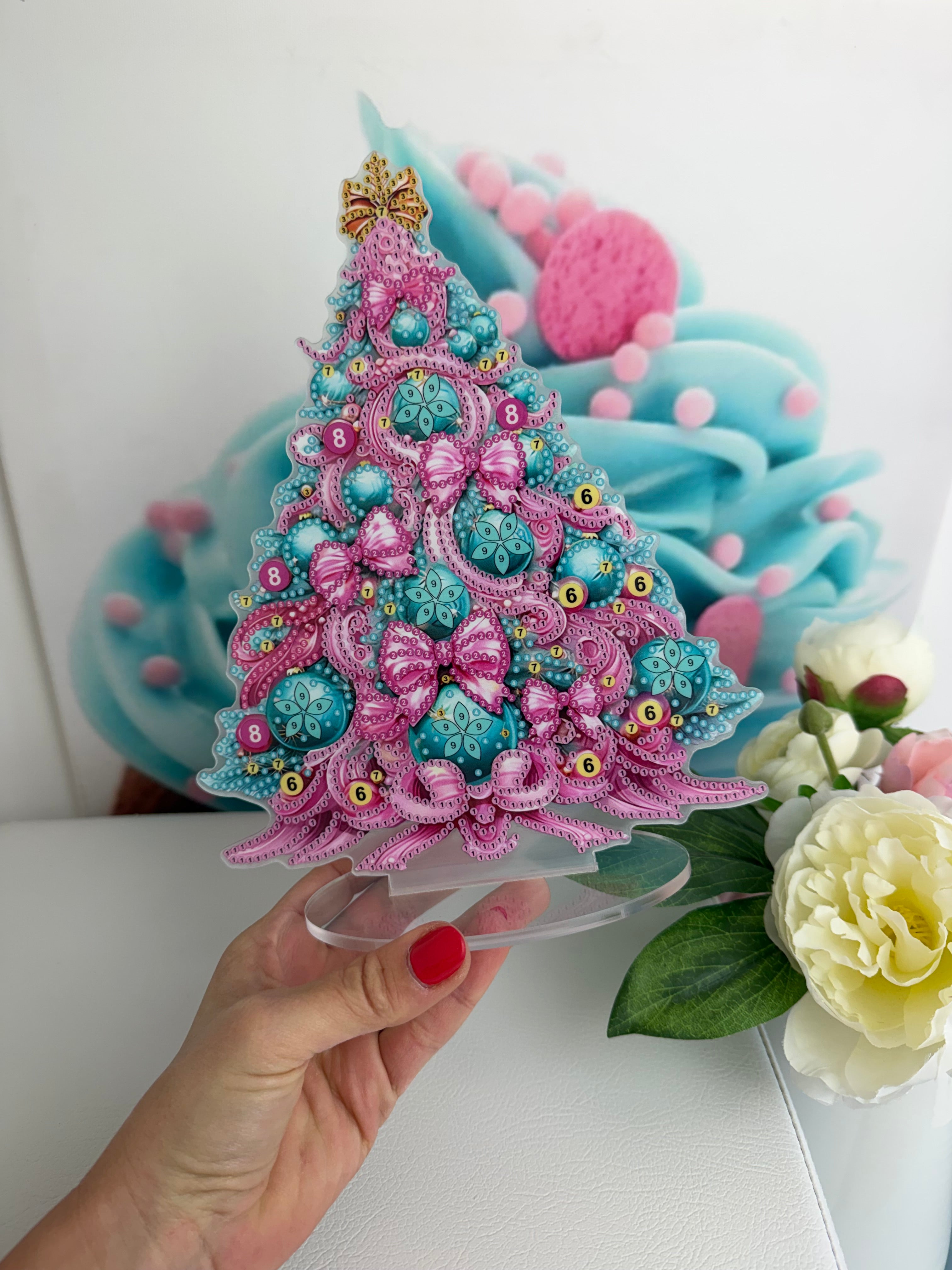 VORVERKAUF! Diamond Painting XMAS Aufsteller "Tinis Tanne" 19x24cm (AH914)
