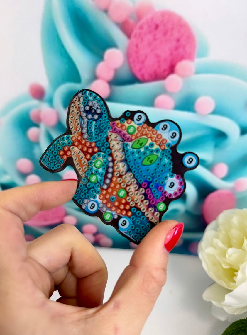 *VORVERKAUF! Diamond Painting Magnete "Bunte Schildkröten" 6Stk