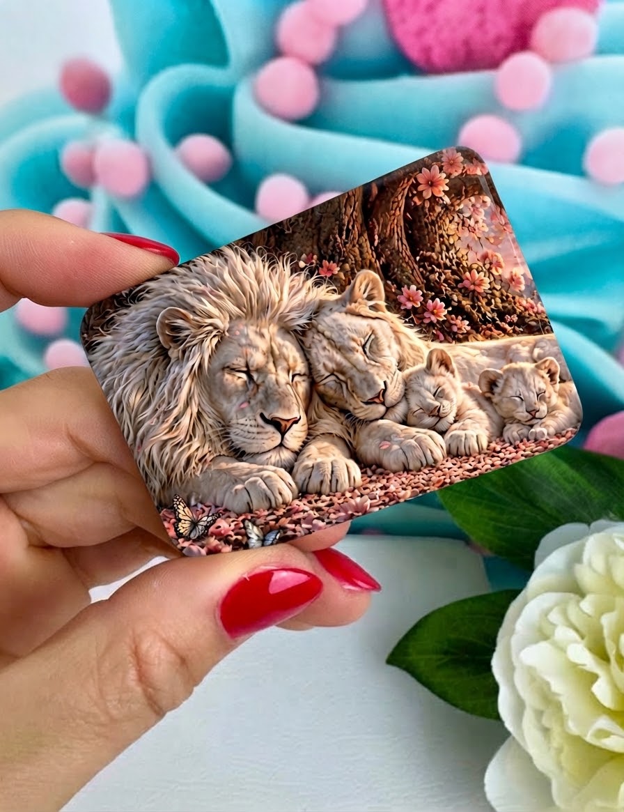 VORVERKAUF! Diamond Painting Cover Minder "Löwen Liebe" (CM)