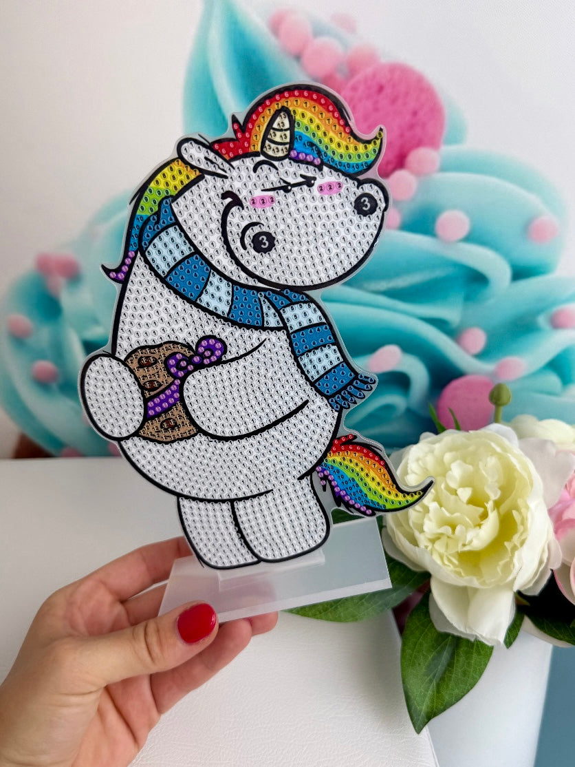 Diamond Painting Pummeleinhorn XMAS Aufsteller "Pummel" 15x20cm (AH252)