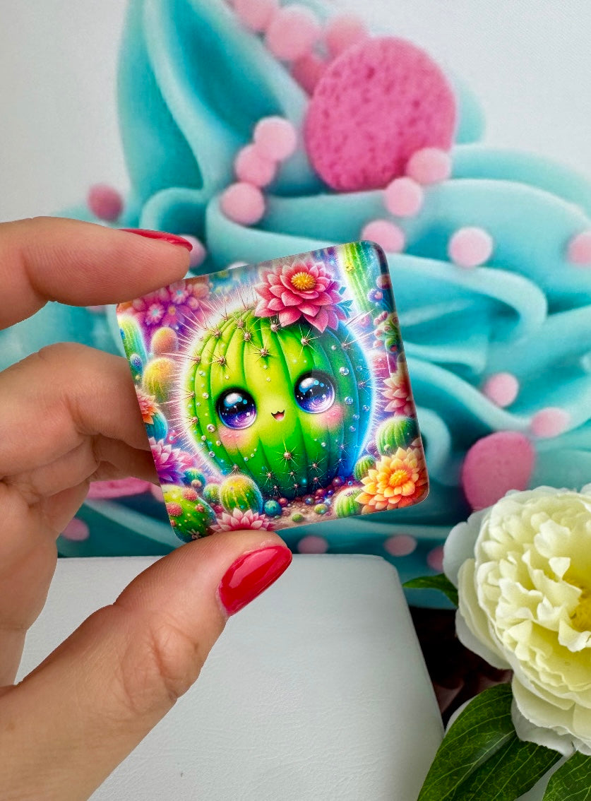Diamond Painting Cover Minder Kawaii Kaktus "Pika" (CM)