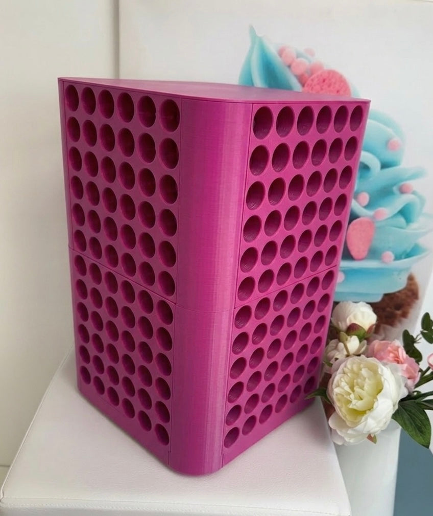 Diamond Painting "Diamond Wall Drehturm" Steinchenturm (wahlweise für 144 oder 288 Farben) - 3D-Druck (pflaume)