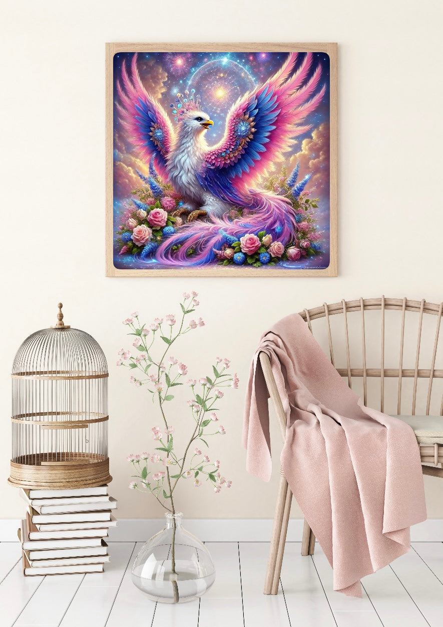 Diamond Painting Bild "Zaubervogel" von TiniSchnickschnack 50x50cm (inkl. Feenstaub) TSS-607