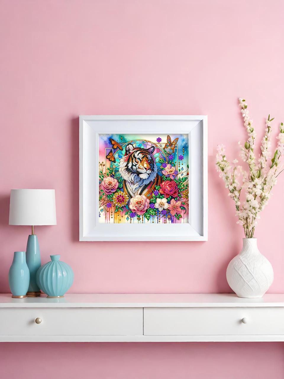 Diamond Painting Bild "Tiger" Teilbild 25x25cm (TB7)