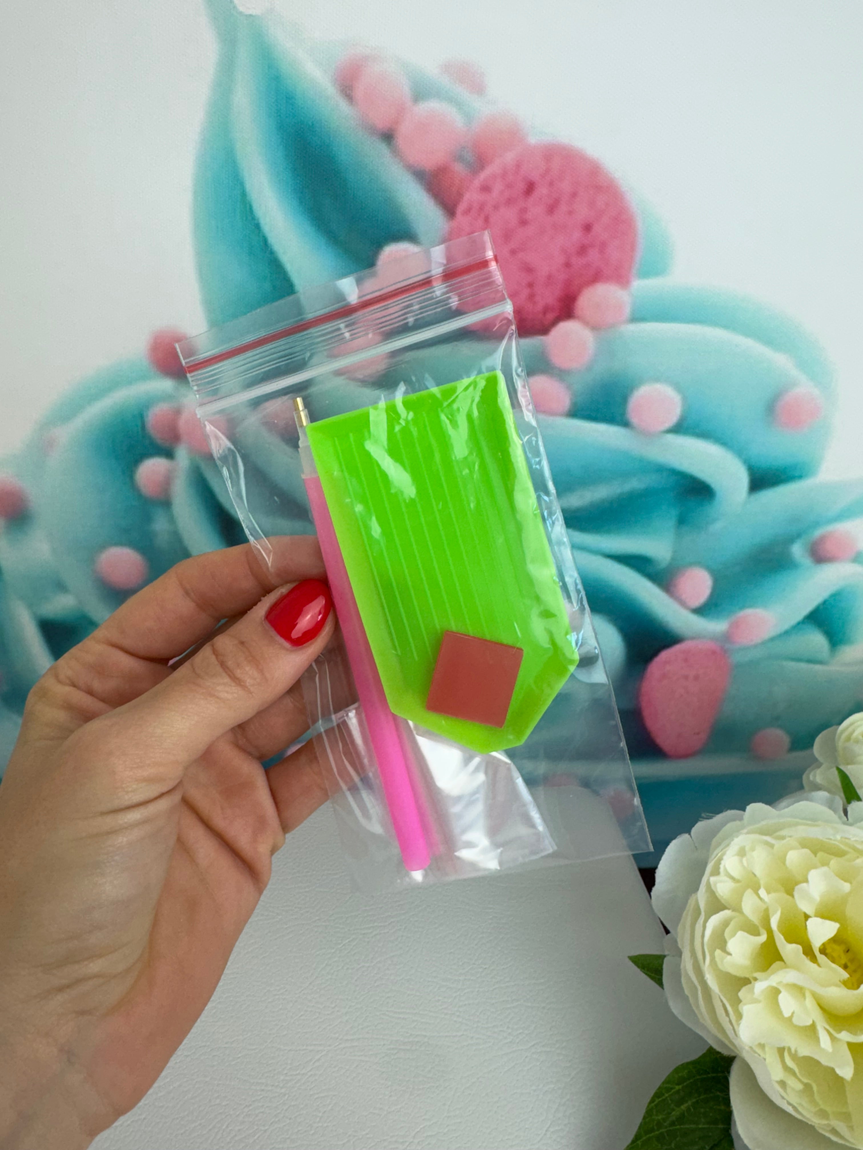 Diamond Painting Anhänger / Kranz "Schmetterlingstraum" 23x25cm (AH