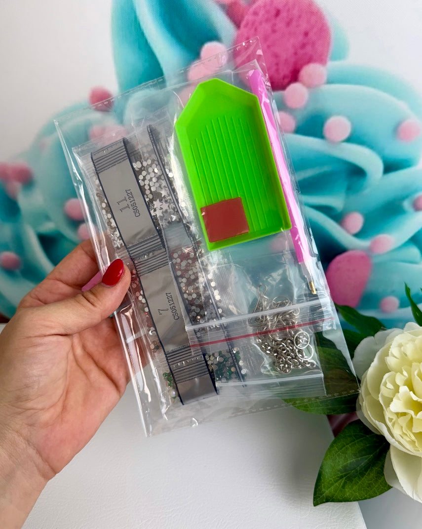 Diamond Painting XMAS Anhänger "Wilde Eule" 24x24cm (AH227)