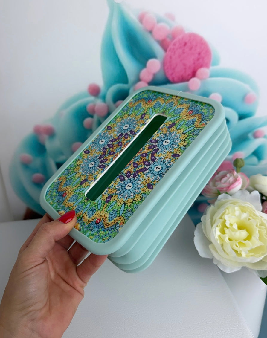 Diamond Painting Feuchttücher-Box  "Mandala" 20x13,5cm (B522)