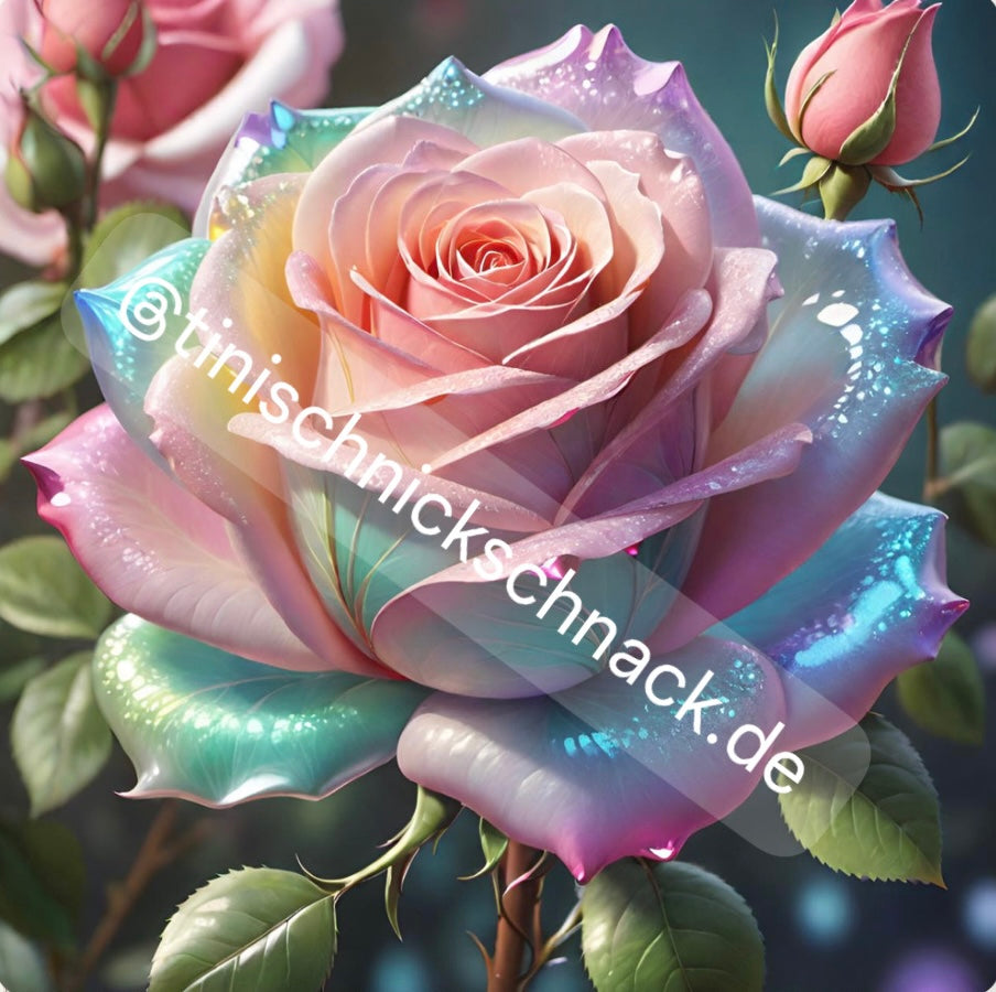 Diamond Painting Bild "Rosentraum" 50x50cm (inkl. Strass) TSS-569