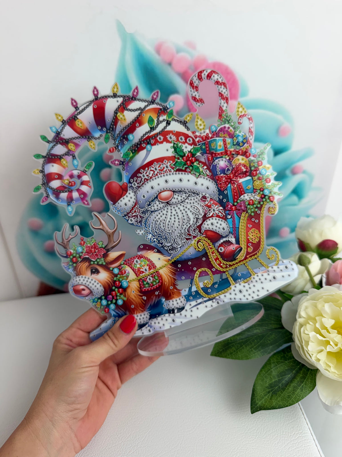 Diamond Painting XMAS Aufsteller "Wichtel Winni" 24x24cm (AH920)