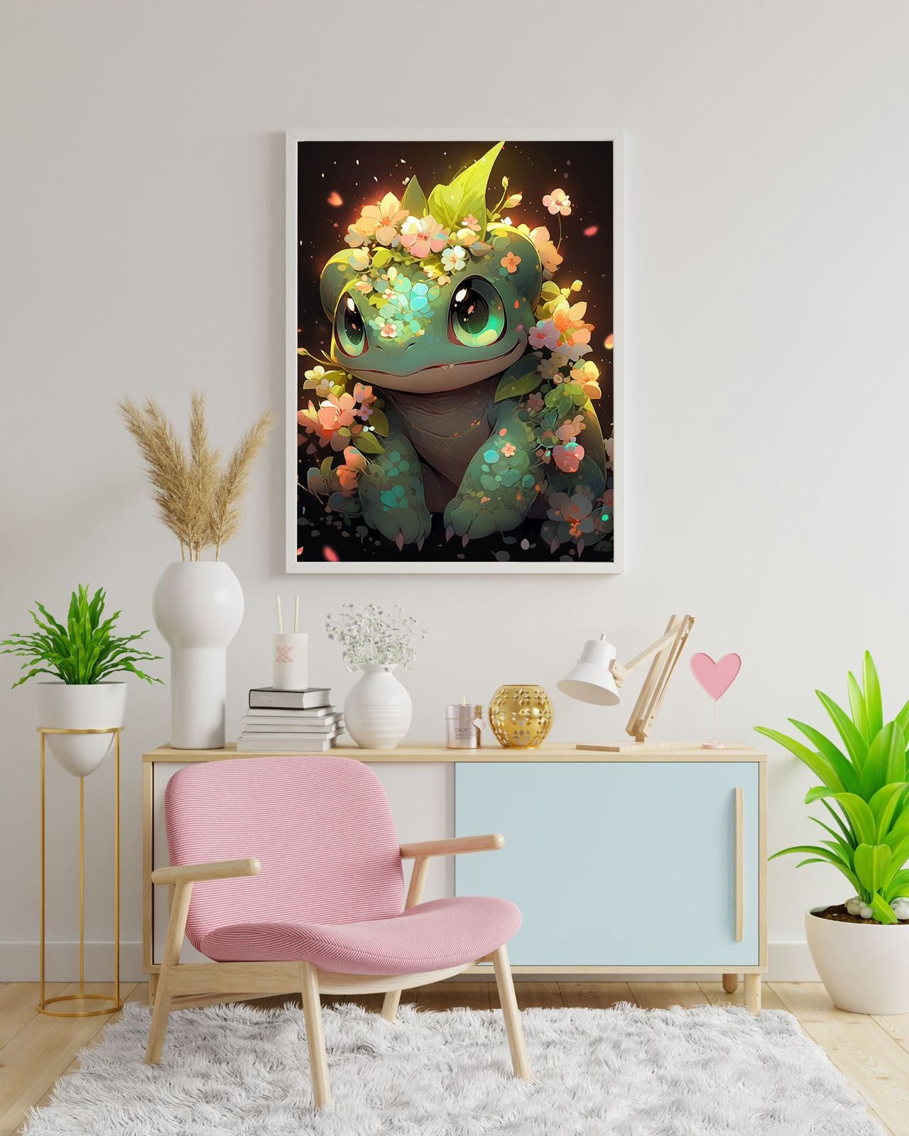 Diamond Painting Bild Frosch "Froggy" von AI-Artist Sandrietta_ai 40x50cm TSS-167 (inkl. Metallic Steine)