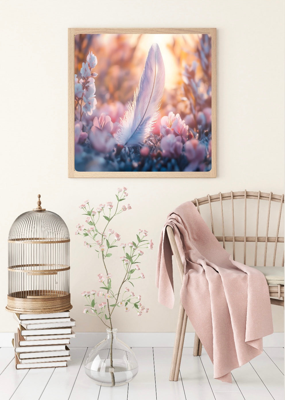 Diamond Painting Bild "Soft Bloom" von TiniSchnickschnack 60x60cm (inkl. Metallic) TSS-644