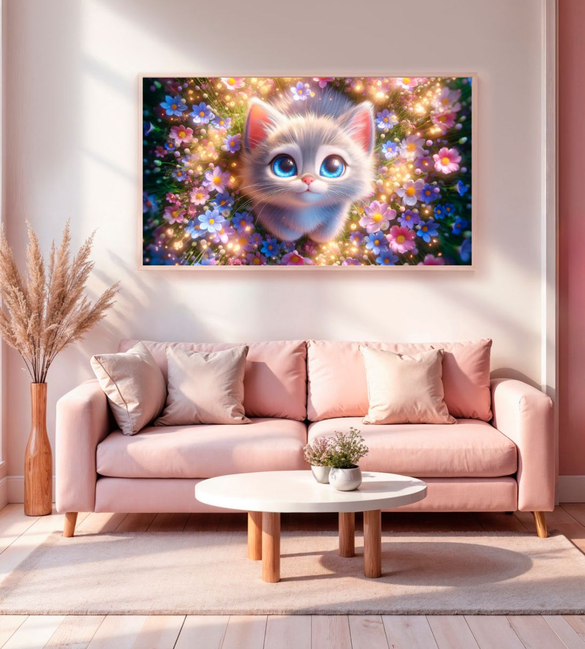 Diamond Painting XXXL Bild Kätzchen "Tracy" von AI-Artist Lexxy_ai  110x192cm (Sondersteine Special) TSS-765