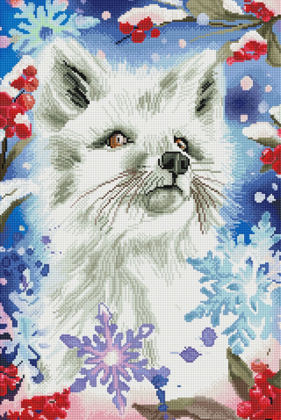 Diamond Painting Bild "Schneefuchs" von Tattoo Artist Caruschka 40x60cm (Sondersteine Special) TSS-588