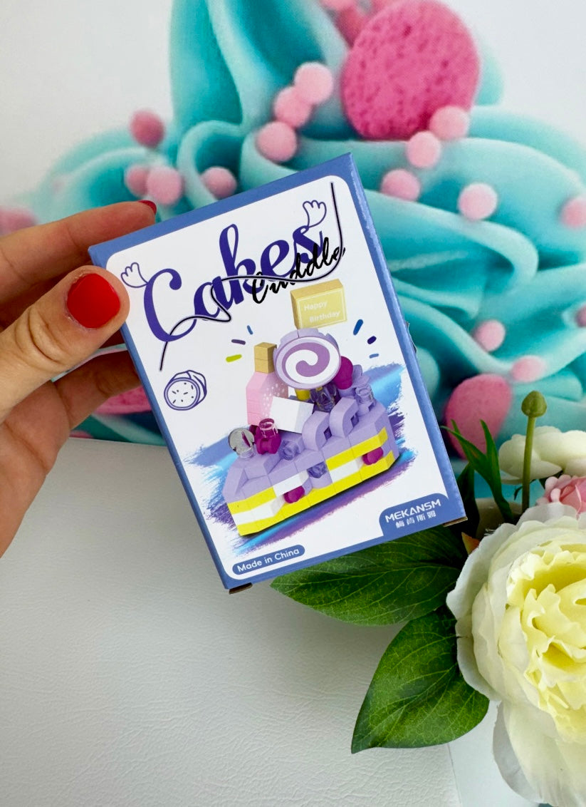 Mini Building Blocks - "Tortenstücke" - Klemmbausteine (6Sets)