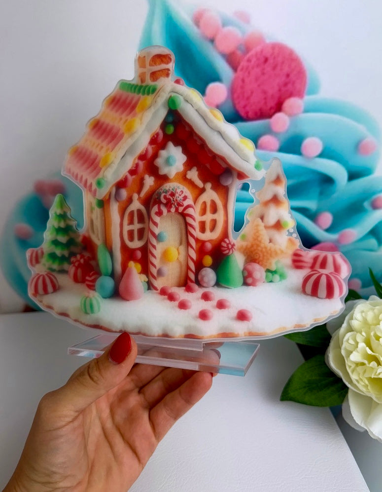 Diamond Painting XMAS Aufsteller "Knusperhäuschen" 20x23cm (AH253)