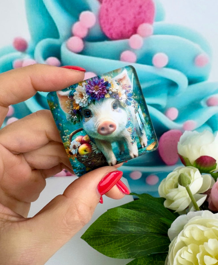 Diamond Painting Cover Minder Schweinchen "Trüffel" (CM)