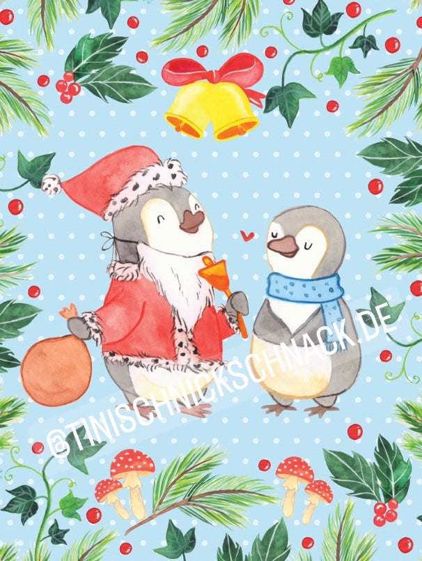 Diamond Painting Bild "Xmas-Pinguin" 30x40cm TiniSchnickschnack meets Mr. & Mrs. Panda