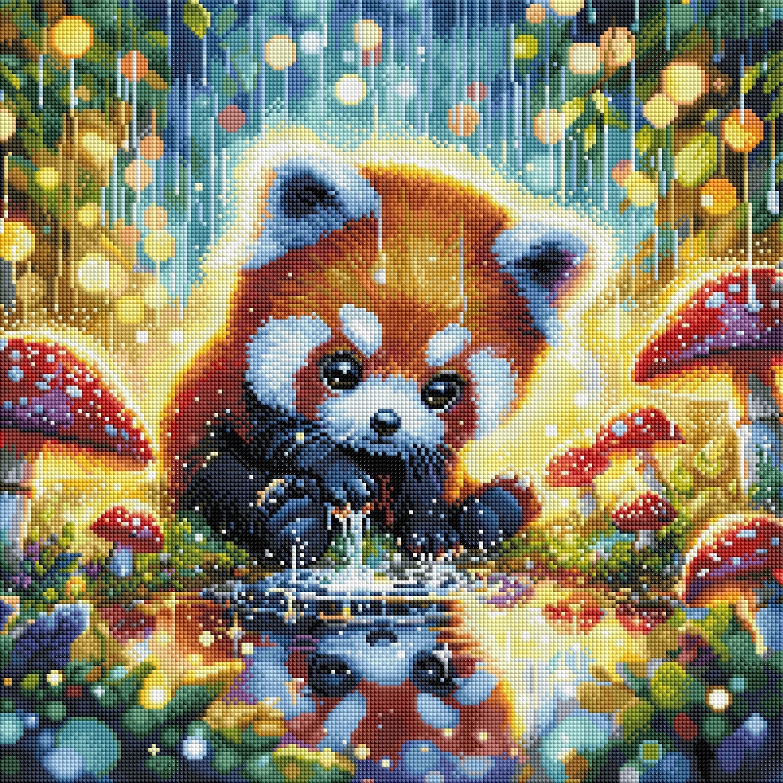 Diamond Painting Bild "Kleiner Träumer Mochi" von Lisa Morgan 50x50cm (inkl. Feenstaub) TSS-641