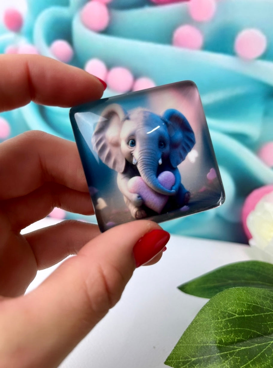 Diamond Painting Cover Minder Secret Pic "Elefant" (CM)