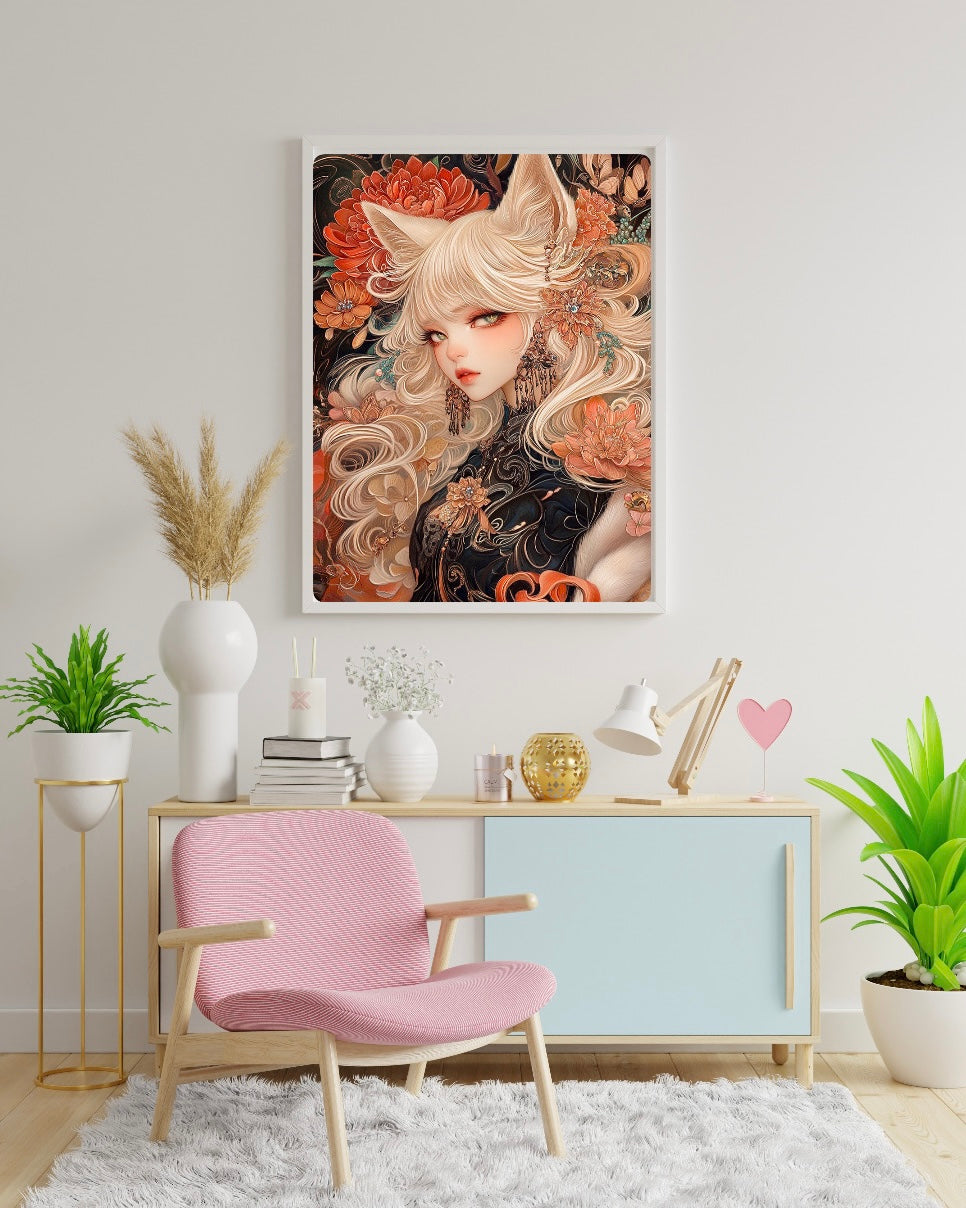 Diamond Painting Bild "Miss-Rumi" von AI-Artist Sandrietta_ai (inkl. Feenstaub) 50x70cm TSS-668