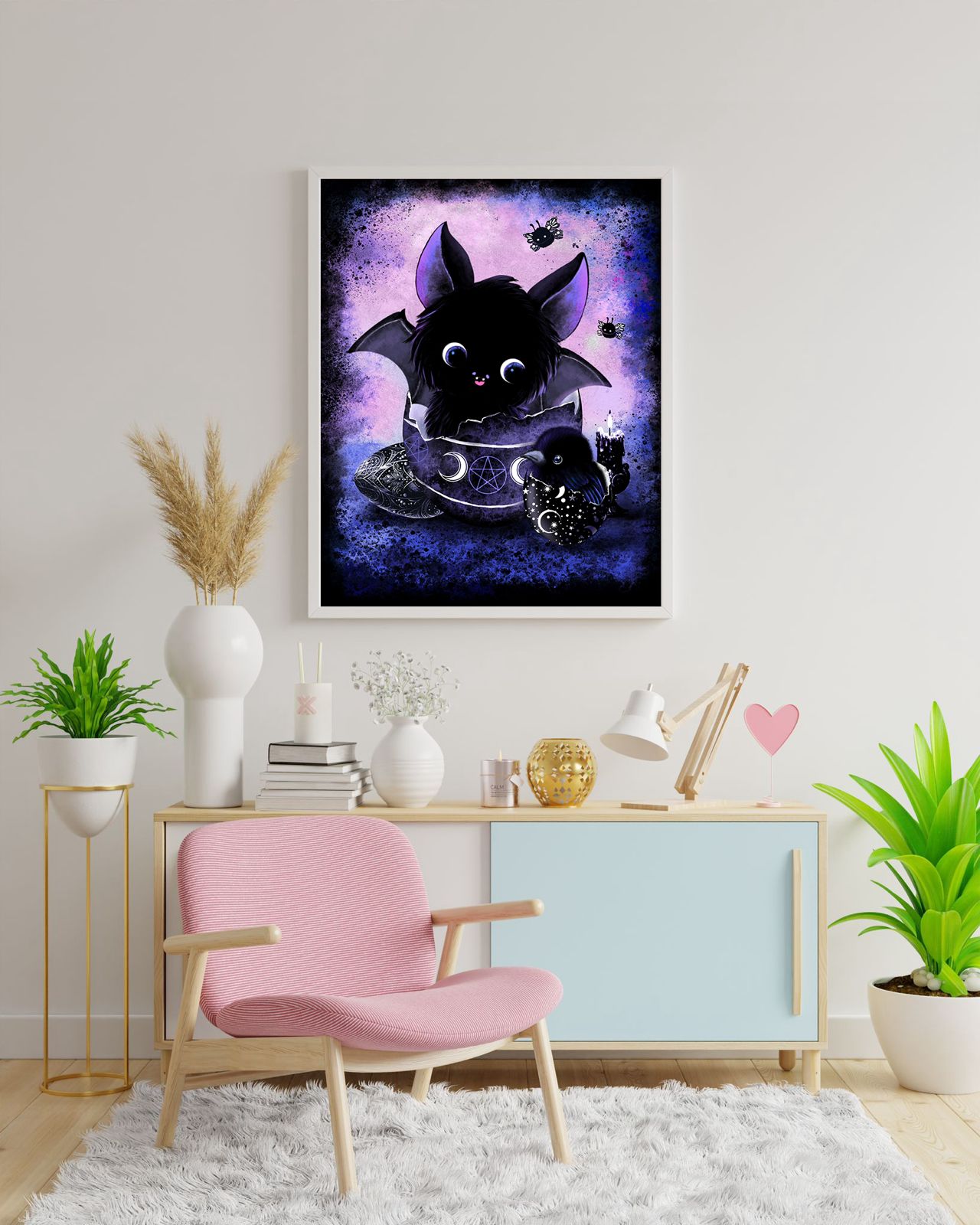 Diamond Painting Künstlerbild Fledermaus "Lucius" von TinyTami 40x50 TSS-351