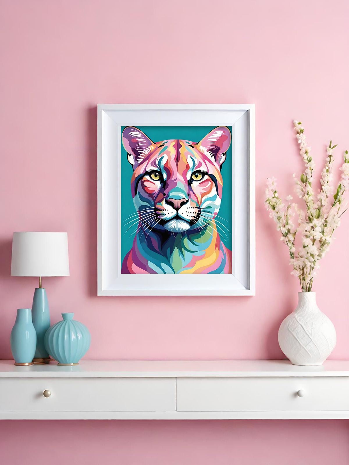 Diamond Painting TiniSchnickschnack Mini Bild "Puma" 15x20cm (Full Feenstaub) TSS-784