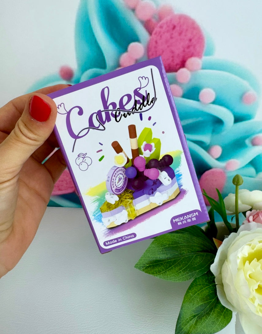 Mini Building Blocks - "Tortenstücke" - Klemmbausteine (6Sets)