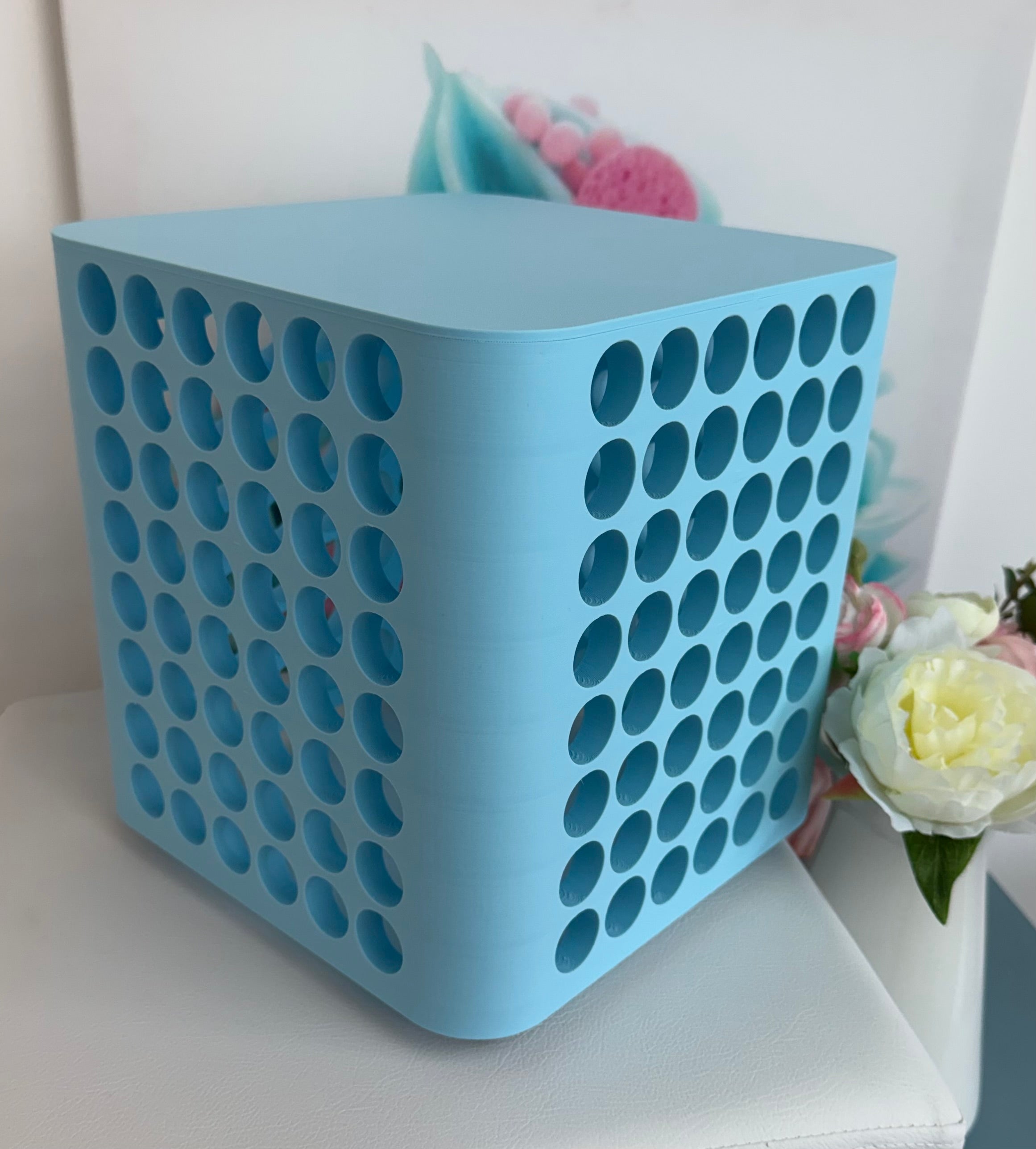 Diamond Painting "Diamond Wall Drehturm" 2.0 Steinchenturm (für 192 Dosen) - 3D-Druck (hellblau) NEU