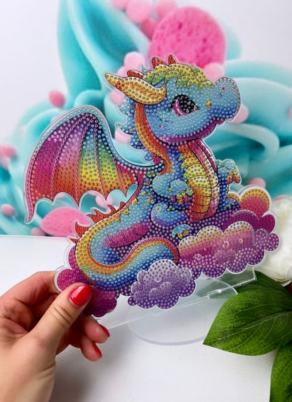 Diamond Painting Aufsteller "Rainbow-Dragon" D4
