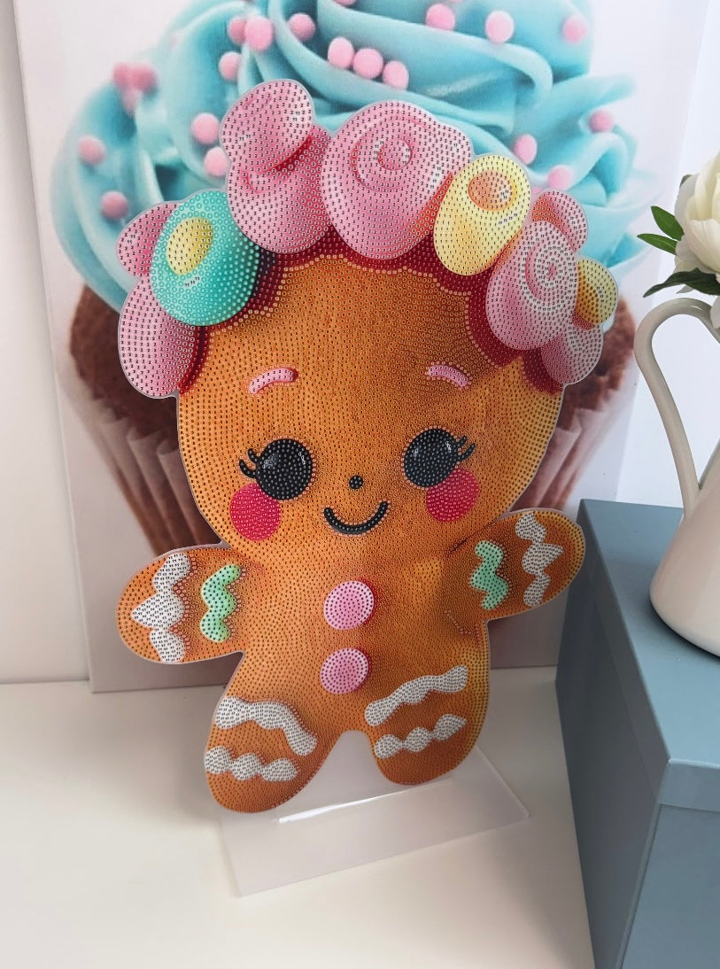 Diamond Painting XMAS XXL Aufsteller "Lebkuchenmännchen" 35x51cm (AH249)