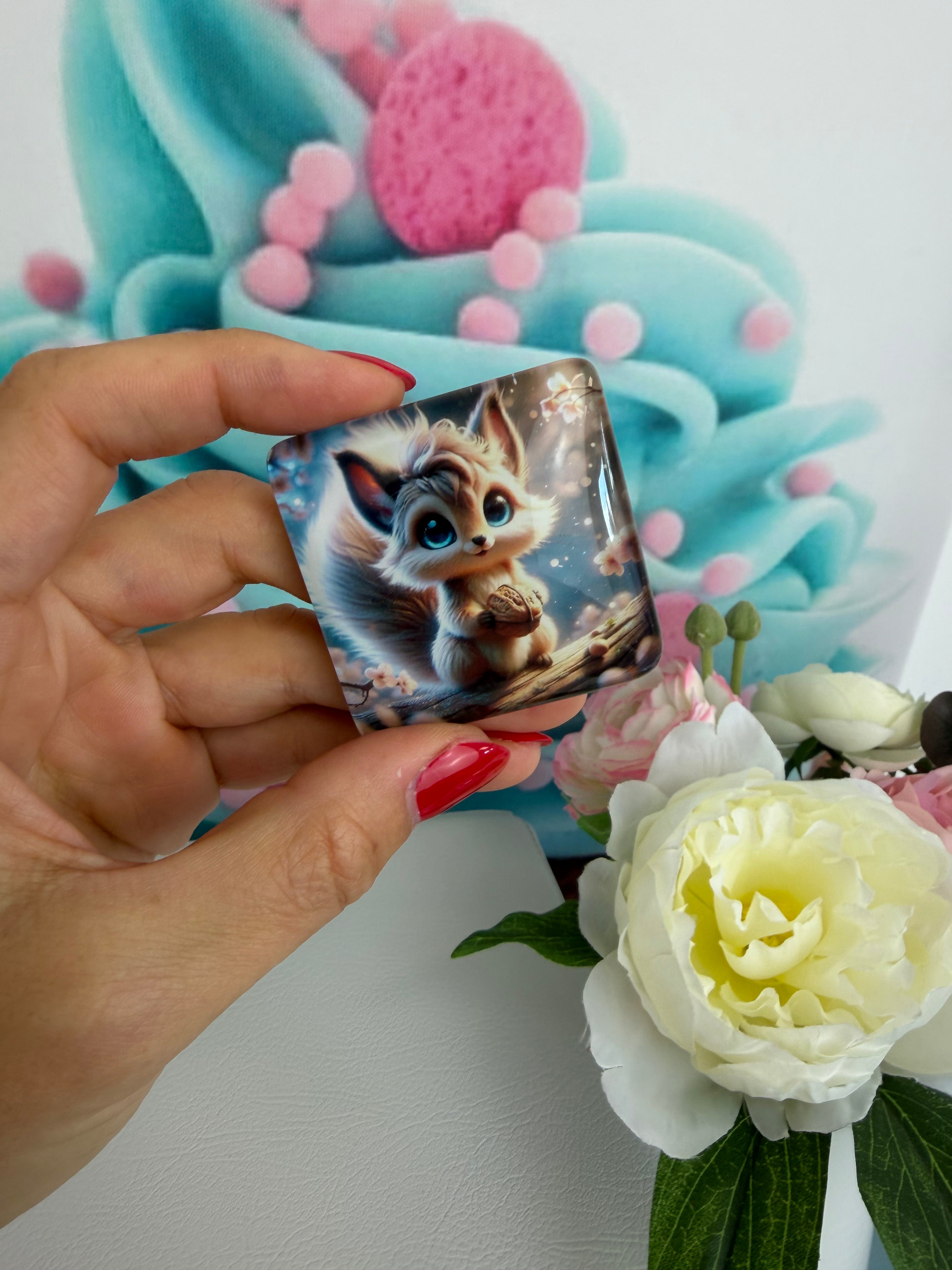 Diamond Painting Cover Minder "Eichhörnchen Nuts" (CM)