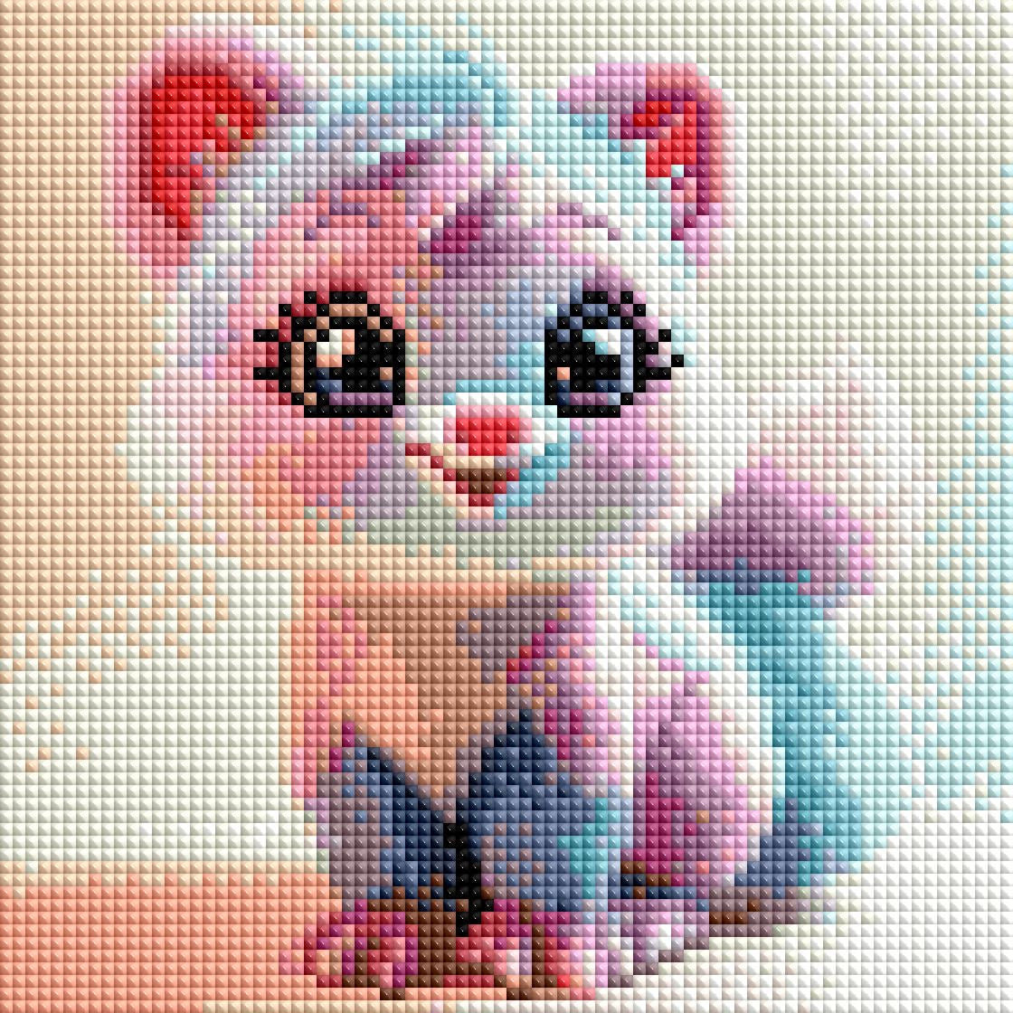 Diamond Painting Mini-Bild Samtpfötchen "Bella"  von TiniSchnickschnack 20x20cm (Feenstaub Special) TSS-656