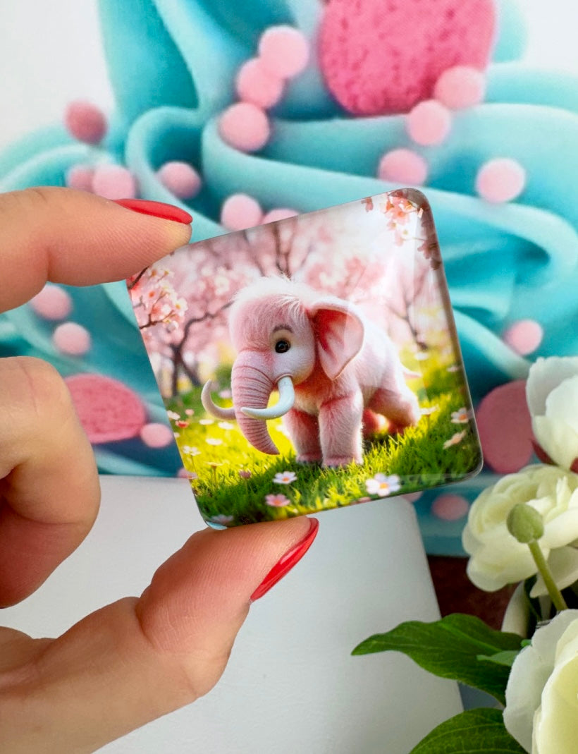 Diamond Painting Cover Minder "Mammut-Baby Isabell" (CM)