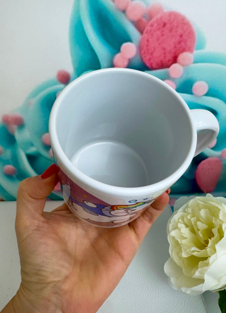 TiniSchnickschnack Pummeleinhorn Sternzeichen "FISCHE" - Tasse 330ml