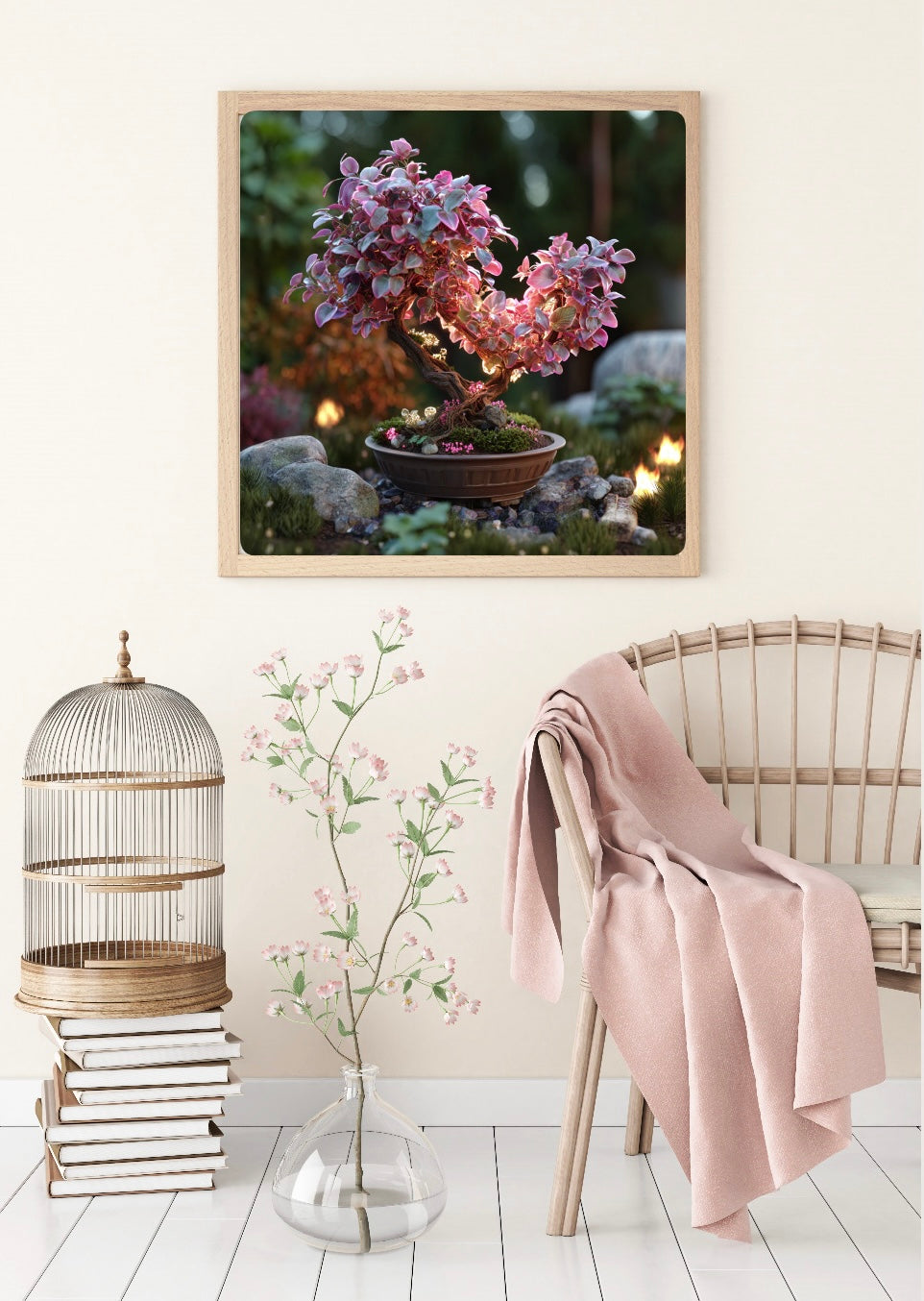 Diamond Painting Bild "Bonsai Bäumchen" von TiniSchnickschnack 50x50cm (Full Strass) TSS-838