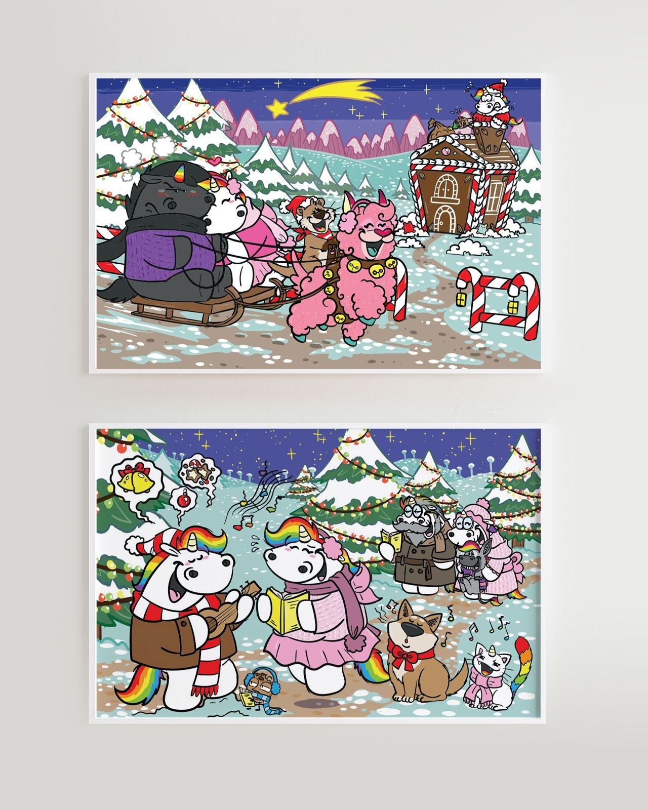 Diamond Painting Bilder Bundle von Pummeleinhorn (inkl. Feenstaub) TSS-684 & TSS-683 Set