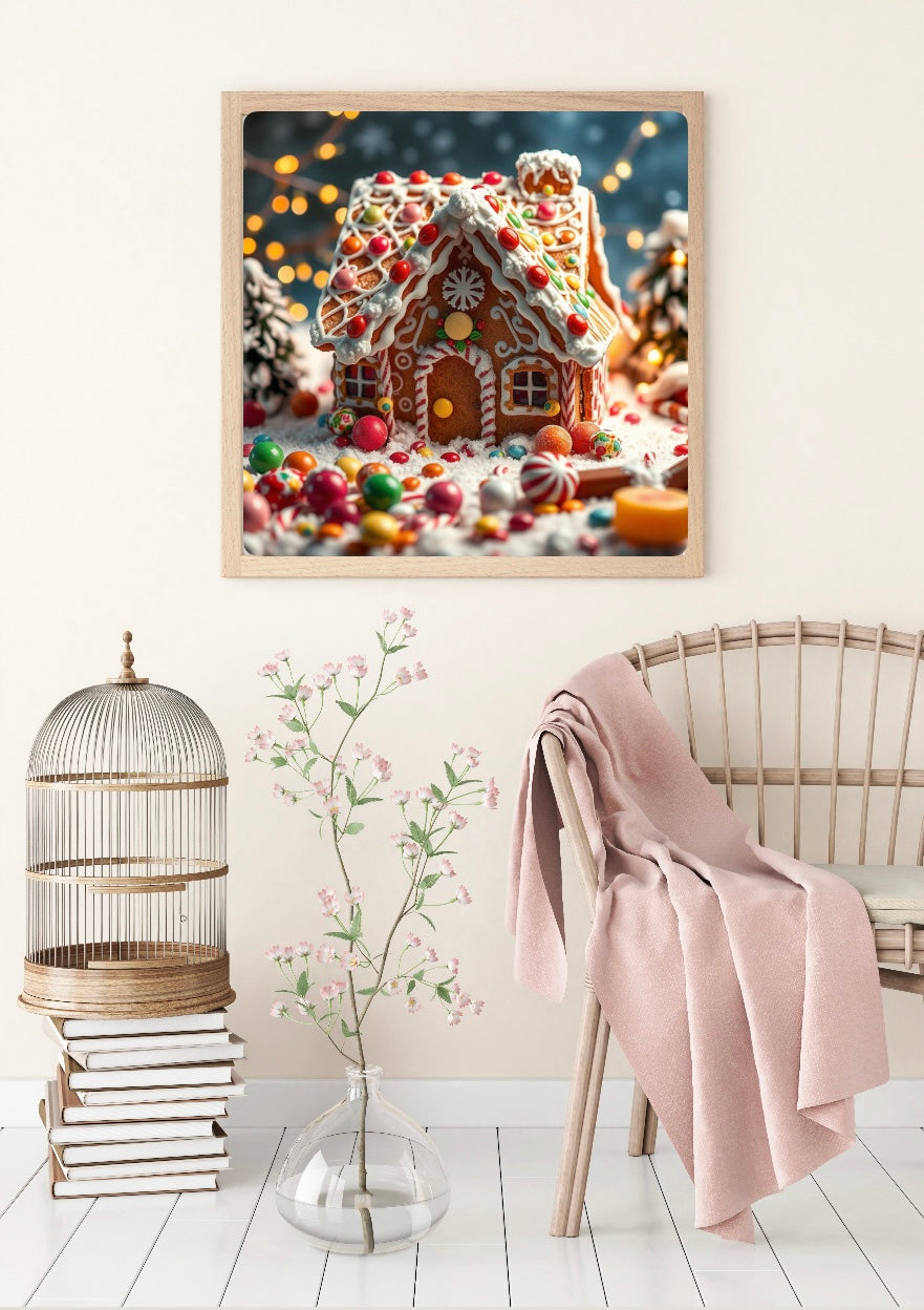 Diamond Painting Bild "Das magische Knusperhäuschen" von TiniSchnickschnack 50x50cm (inkl. Feenstaub) TSS-681