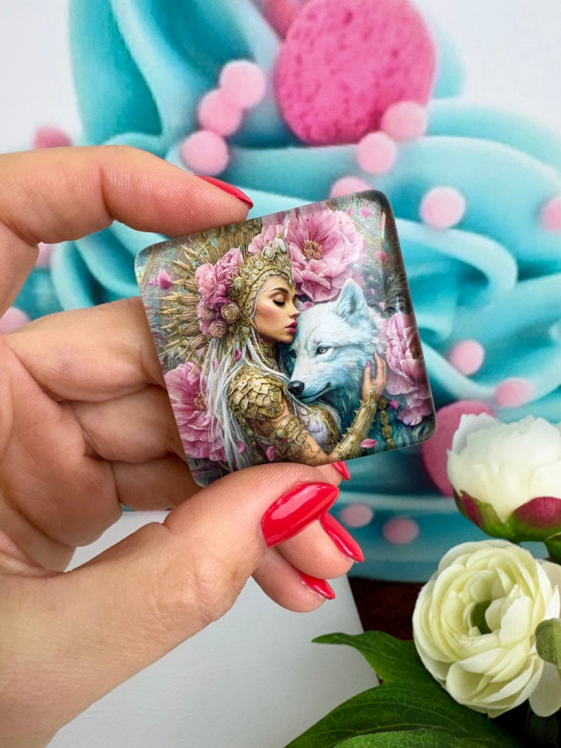 Diamond Painting Cover Minder "Wolfsprinzessin" (CM)