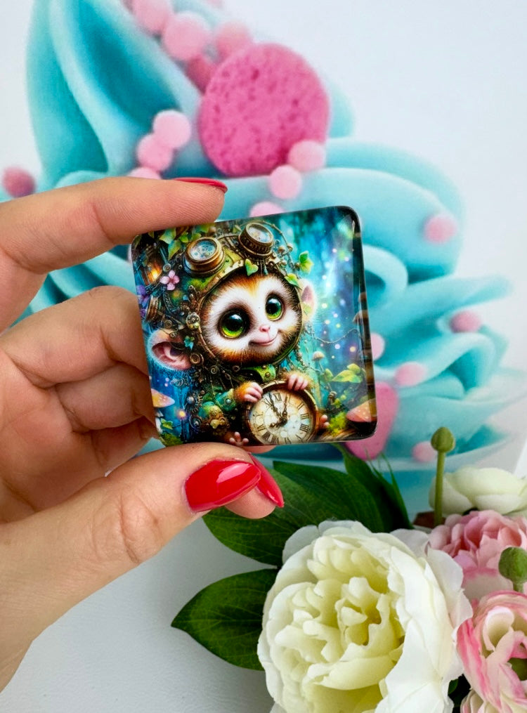 Diamond Painting Cover Minder "Steampunk Äffchen" (CM)