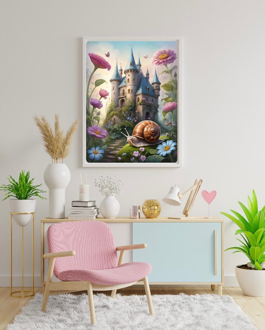 Diamond Painting Bild "Türme über dem Schneckenpfad" von TiniSchnickschnack (inkl. Feenstaub) 40x60cm TSS-732