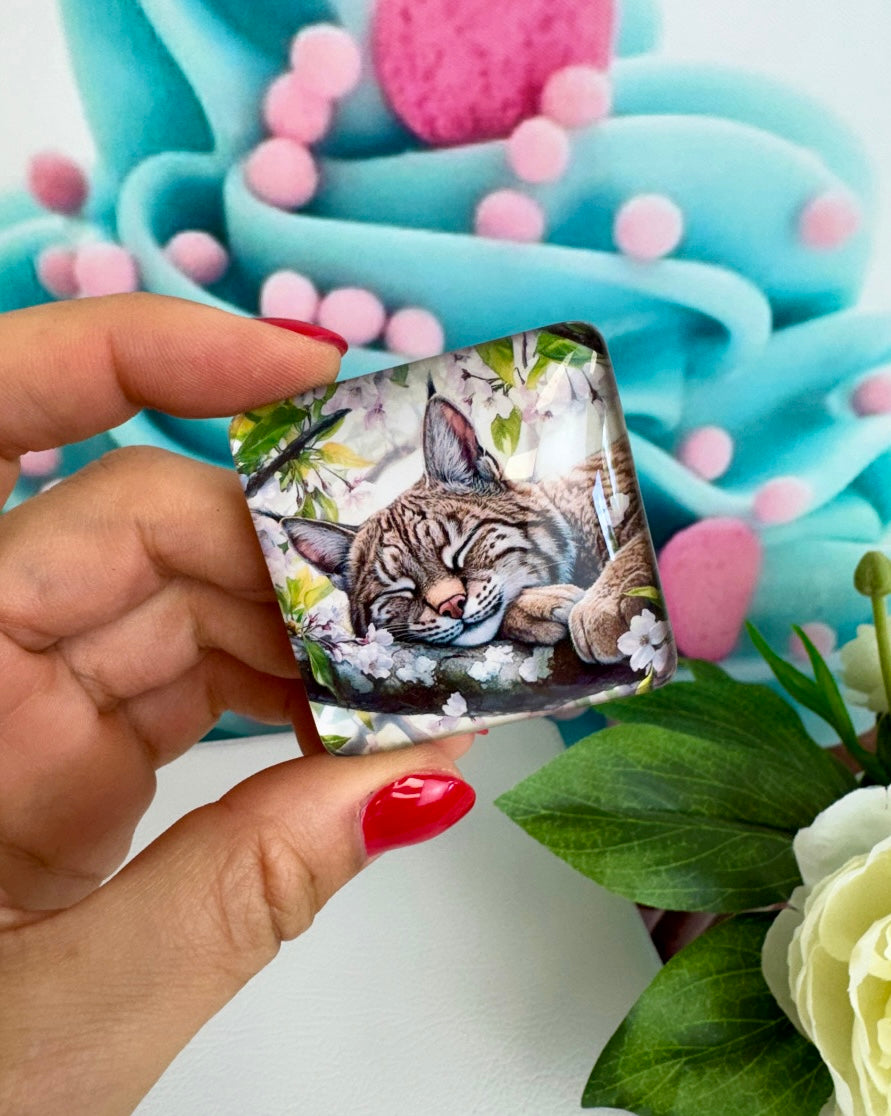 Diamond Painting Cover Minder "Schlummer Luchs" (CM)