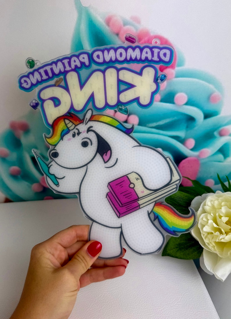 Diamond Painting Pummeleinhorn Anhänger "Pummel-King" 18x25cm (AH243)