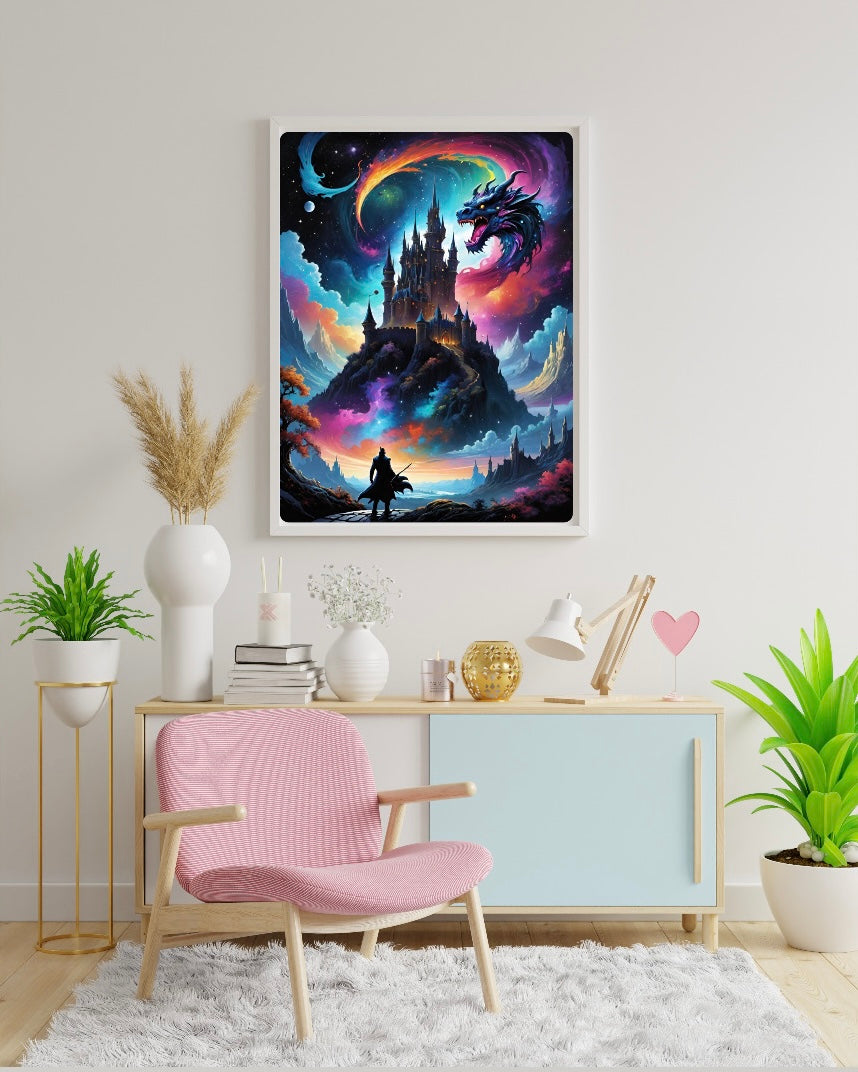 Diamond Painting Bild "Burgwächter" 40x50cm (inkl. Strass) TSS-568