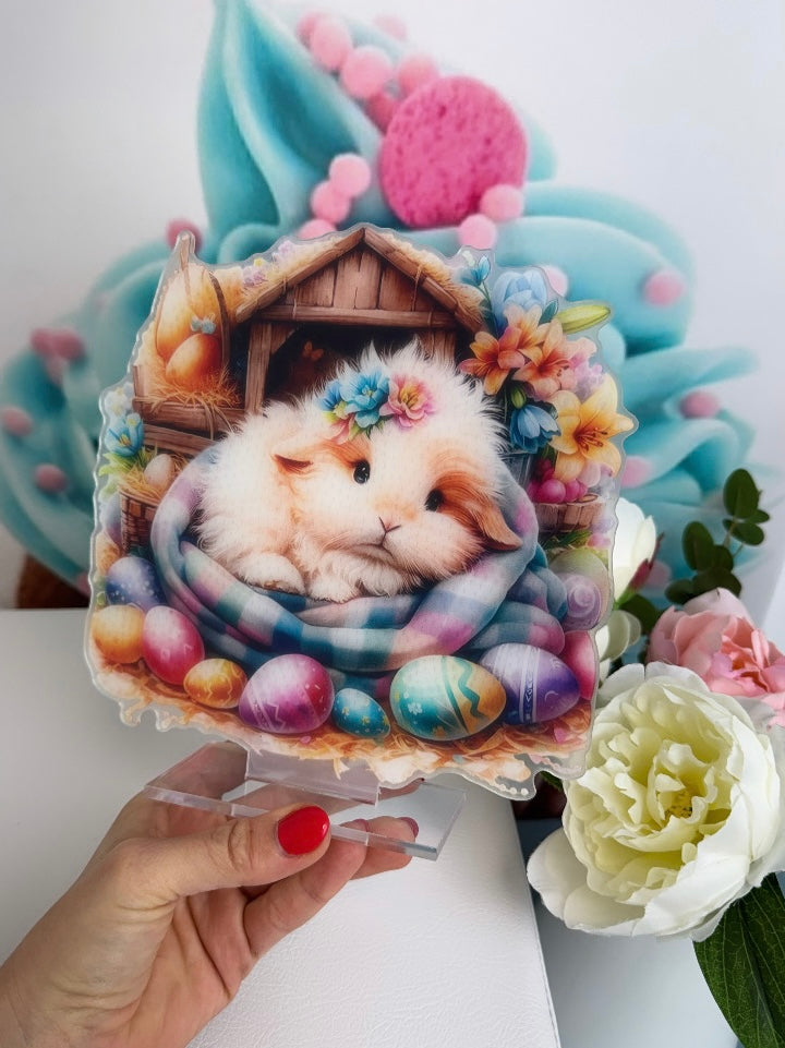 Diamond Painting Oster Aufsteller "Muckelhäschen" 19,0x19,0cm (AH536)